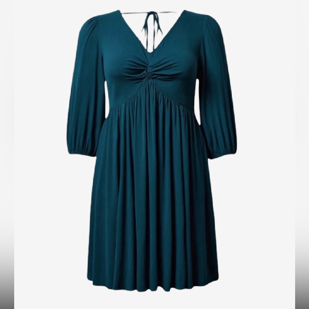 TORRID - Mini Rayon Slub Balloon Sleeve Dress - Size 0 | 0X | 12 - NWT